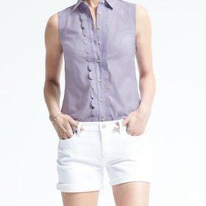 Banana republic button sleeveless dress shirt